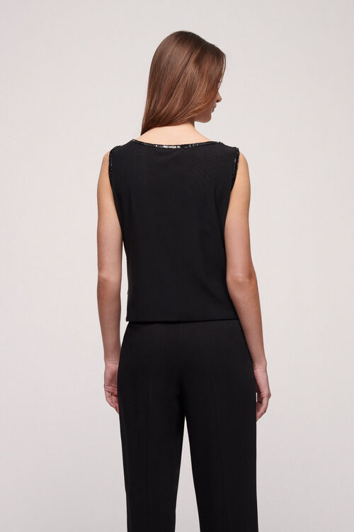 Luisa Spagnoli Labi - Top con paillettes Fino Al -60%