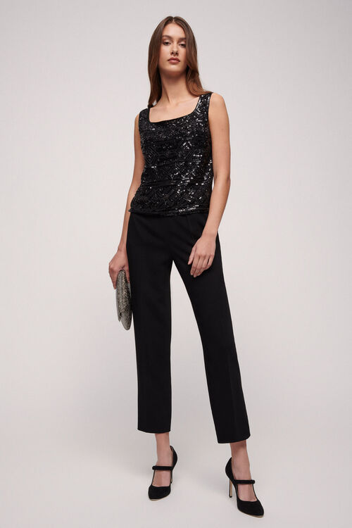 Luisa Spagnoli Labi - Top con paillettes Fino Al -60%