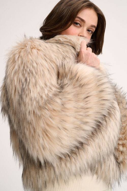 Luisa Spagnoli Saga - Giacca in faux fur Moda
