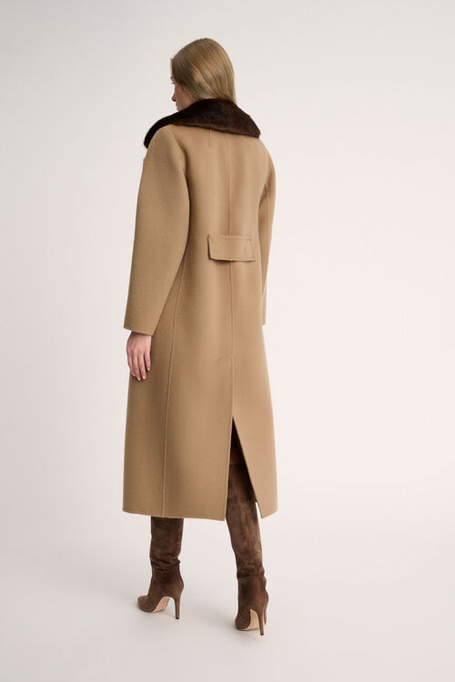 Luisa Spagnoli Sussulto - Cappotto con revers faux fur In Linea