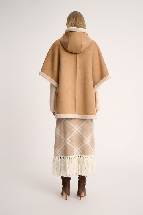 Luisa Spagnoli Spray - Mantella dettagli faux fur Vendita