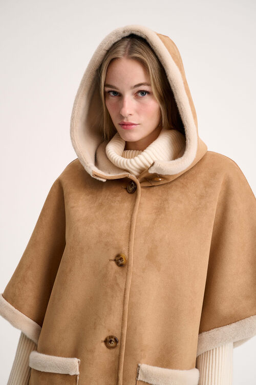 Luisa Spagnoli Spray - Mantella dettagli faux fur Vendita