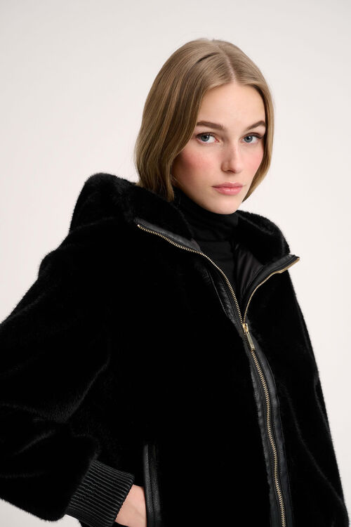 Luisa Spagnoli Scheggia - Giubbotto faux fur Soddisfazione Garantita