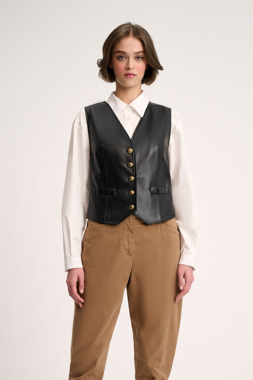 Luisa Spagnoli Sapore - Gilet in pelle Italy