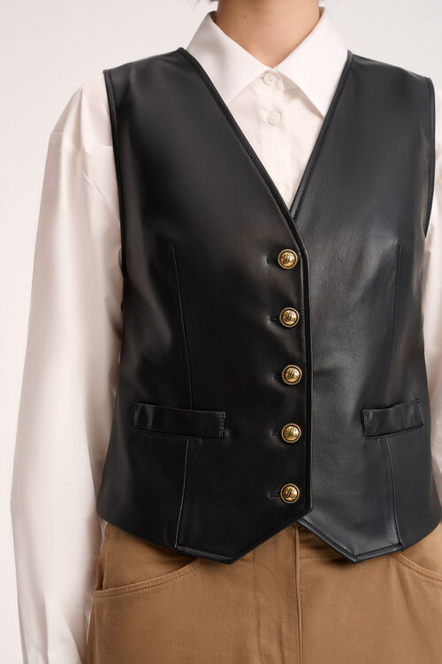 Luisa Spagnoli Sapore - Gilet in pelle Italy