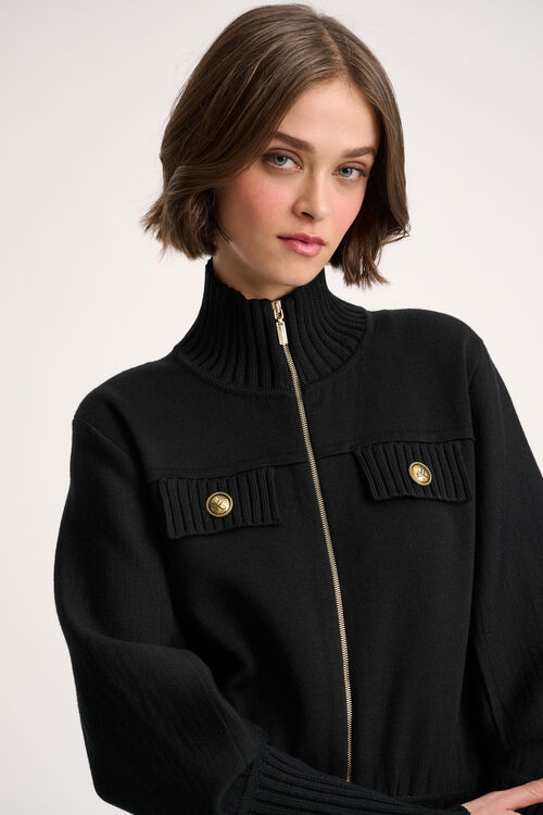 Luisa Spagnoli Merlo - Giacca bomber in maglia Spedizione Gratuita