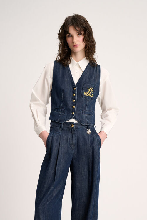 Luisa Spagnoli Scudiero - Gilet in denim Soddisfazione Garantita