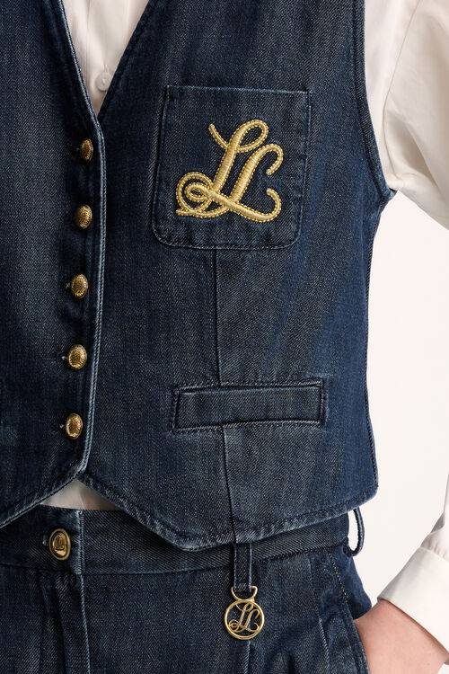 Luisa Spagnoli Scudiero - Gilet in denim Soddisfazione Garantita