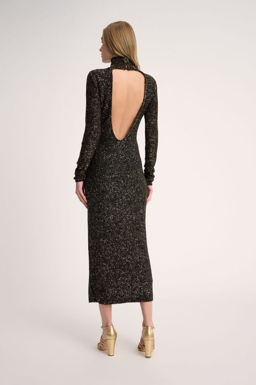 Luisa Spagnoli Cromata - Abito lurex Vendite Flash