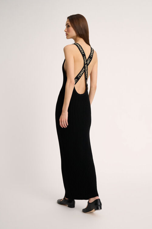 Luisa Spagnoli Mendez - Abito con spalline jacquard - Fashion Show In Saldo