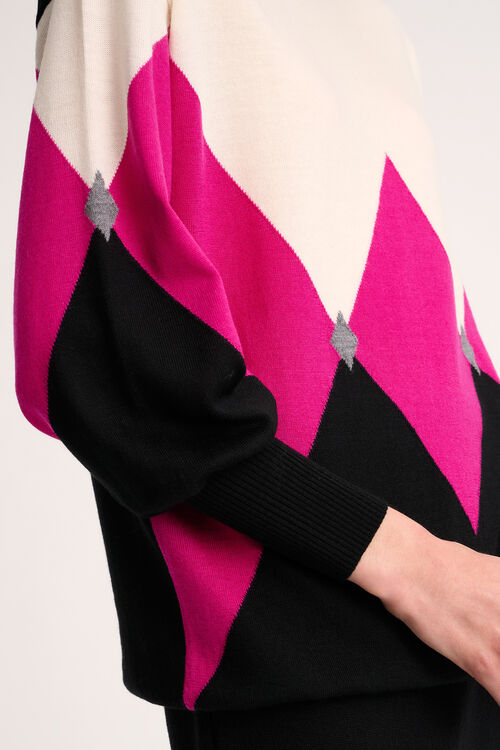 Luisa Spagnoli Magneti - Pullover a rombi Saldi