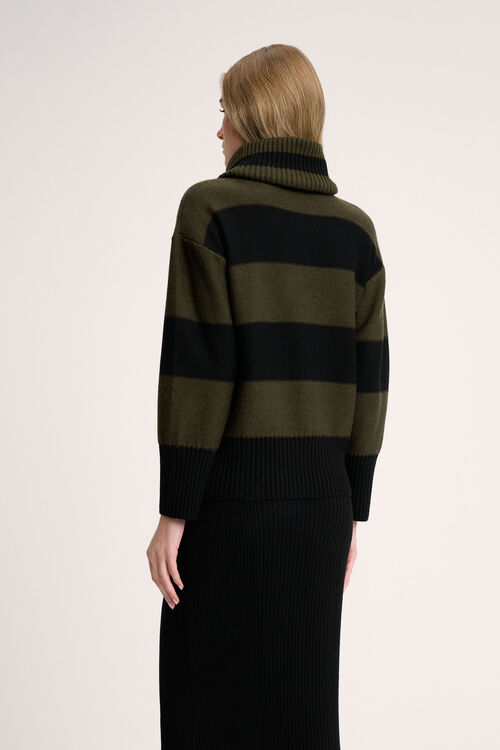 Luisa Spagnoli Marsupio - Pullover a righe Vendita Calda