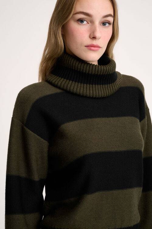Luisa Spagnoli Marsupio - Pullover a righe Vendita Calda