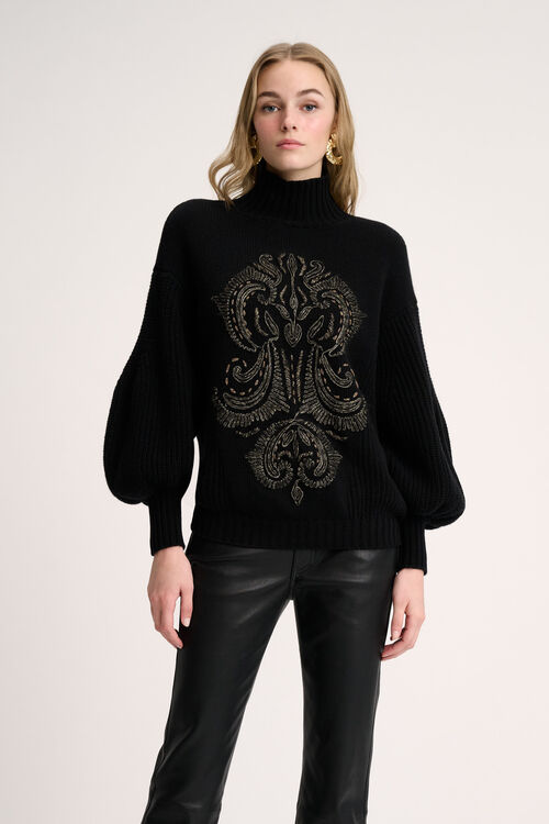 Luisa Spagnoli Colfiorito - Pullover ricamato Nuova