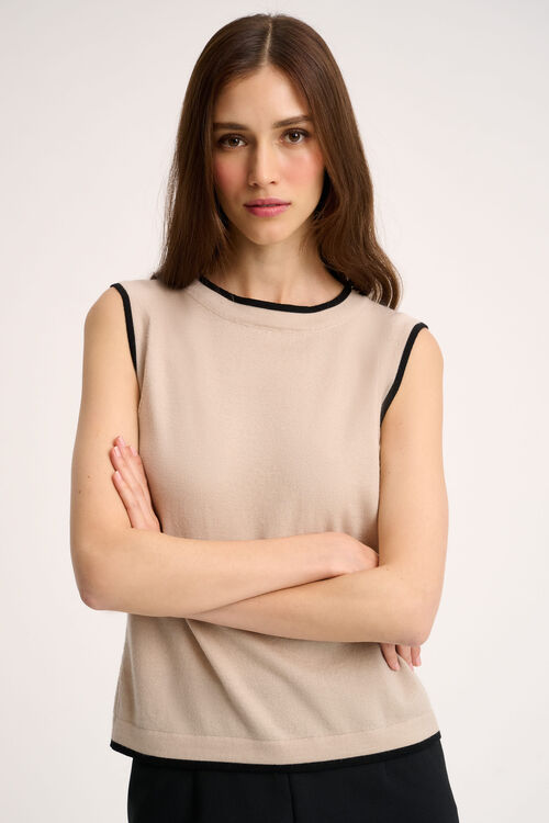 Luisa Spagnoli Macinapepe - Top in maglia Italy