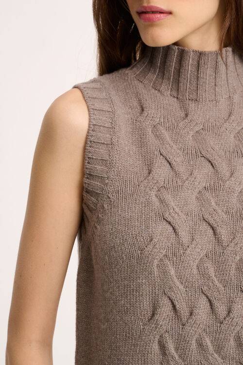 Luisa Spagnoli Chiusura - Gilet a collo alto Vendita