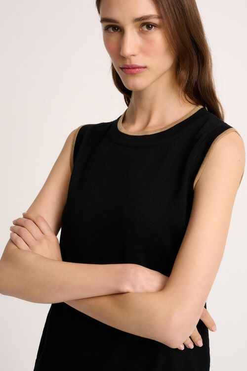 Luisa Spagnoli Macinapepe - Top in maglia Qualità Garantita