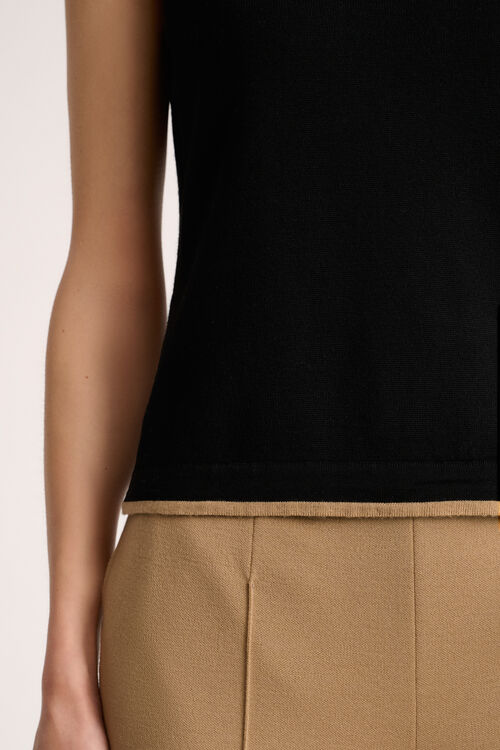 Luisa Spagnoli Macinapepe - Top in maglia Qualità Garantita