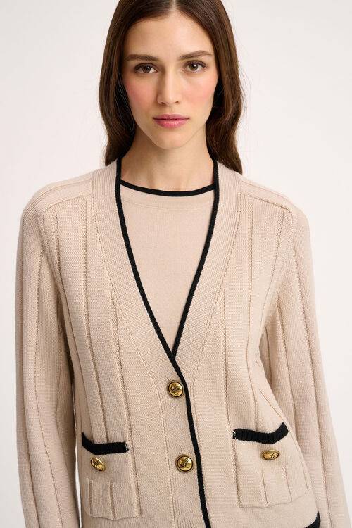 Luisa Spagnoli Mozione - Cardigan bon ton Economico