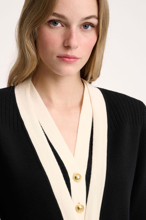 Luisa Spagnoli Mongioia - Cardigan lungo bon ton Vendita Calda