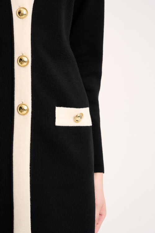 Luisa Spagnoli Mongioia - Cardigan lungo bon ton Vendita Calda