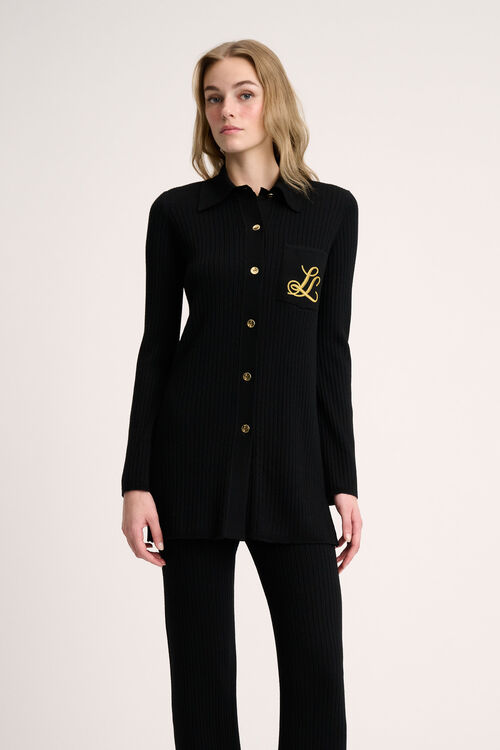 Luisa Spagnoli Molla - Cardigan lungo ricamato Saldi Di Fabbrica