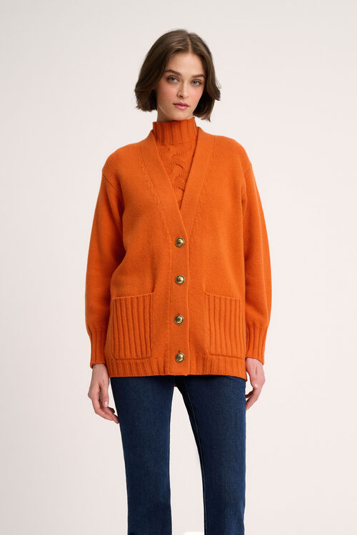 Luisa Spagnoli Canolo - Cardigan in misto cashmere In Saldo