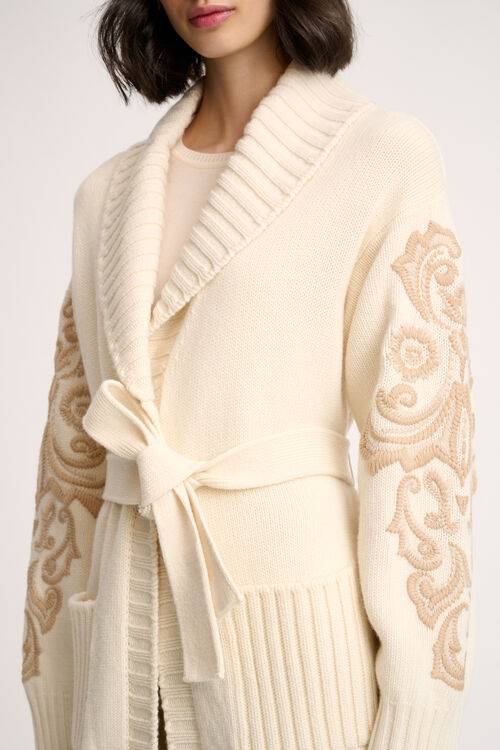 Luisa Spagnoli Cestello - Cardigan ricamato In Linea