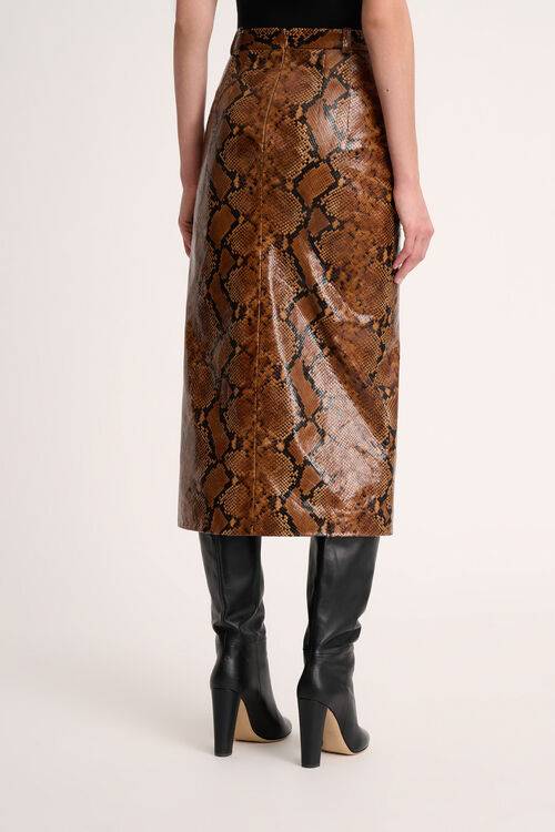 Luisa Spagnoli Francia - Gonna in pelle - Fashion Show Hotsell