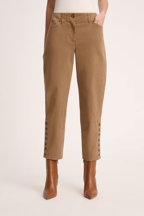 Luisa Spagnoli Orient - Pantaloni in cotone Sostegno trimestrale