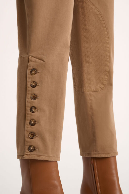 Luisa Spagnoli Orient - Pantaloni in cotone Sostegno trimestrale