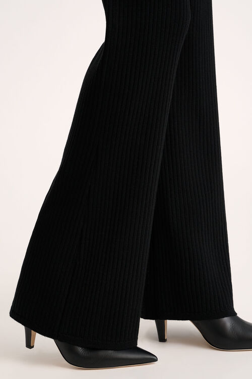 Luisa Spagnoli Molletta - Pantaloni flared in maglia 50% di sconto con spedizione gratuita