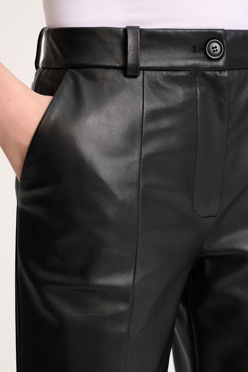 Luisa Spagnoli Omonimo - Pantaloni cropped in pelle Limitato a 3 giorni
