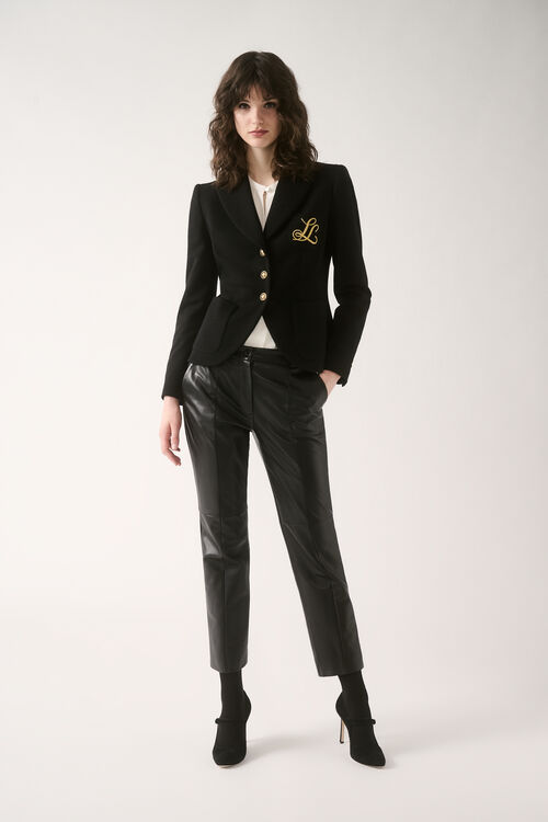 Luisa Spagnoli Omonimo - Pantaloni cropped in pelle Limitato a 3 giorni