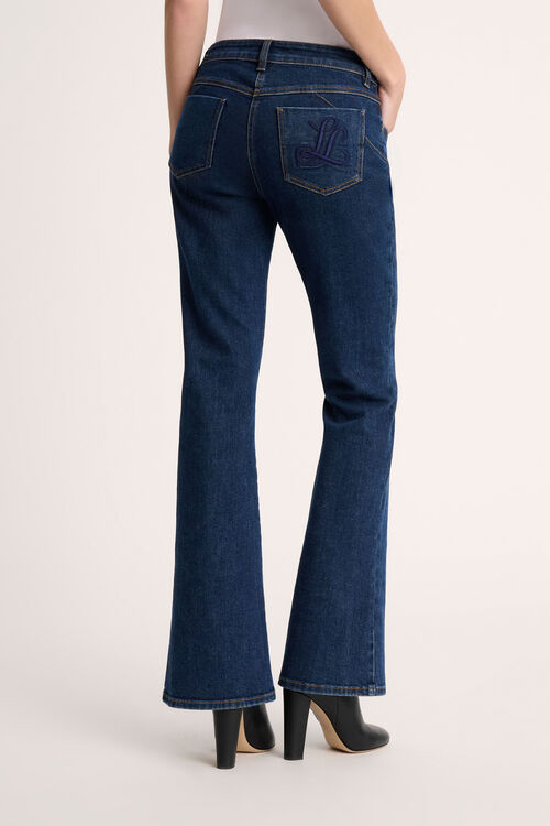 Luisa Spagnoli Ondoso - Pantaloni flared in denim Consegna Veloce