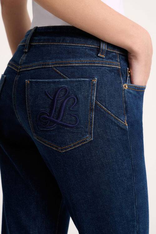 Luisa Spagnoli Ondoso - Pantaloni flared in denim Consegna Veloce