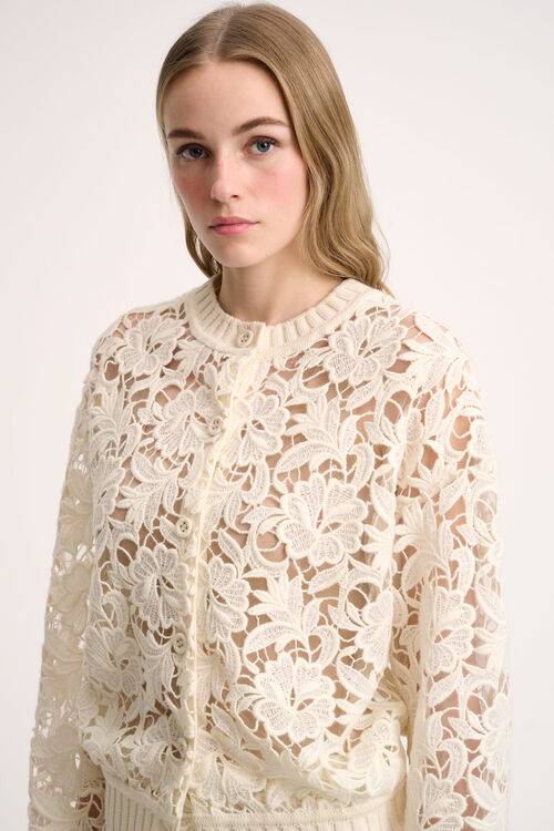Luisa Spagnoli Segesta - Cardigan in pizzo - Fashion Show In Vendita