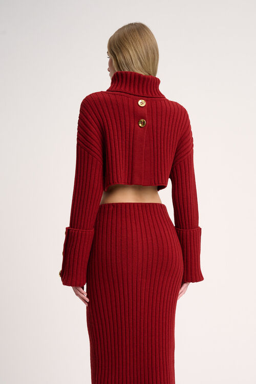 Luisa Spagnoli Mappale - Pullover cropped - Fashion Show Saldi Di Fabbrica