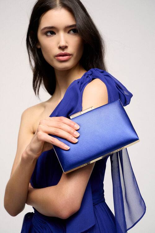Luisa Spagnoli Ivy - Clutch in raso Sostegno trimestrale