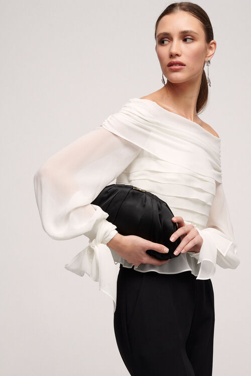 Luisa Spagnoli Ilam - Clutch in raso Fino al 55% di sconto