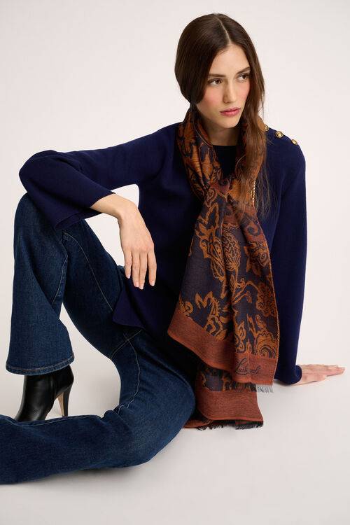 Luisa Spagnoli Roccatura - Sciarpa jacquard Vendite stagionali