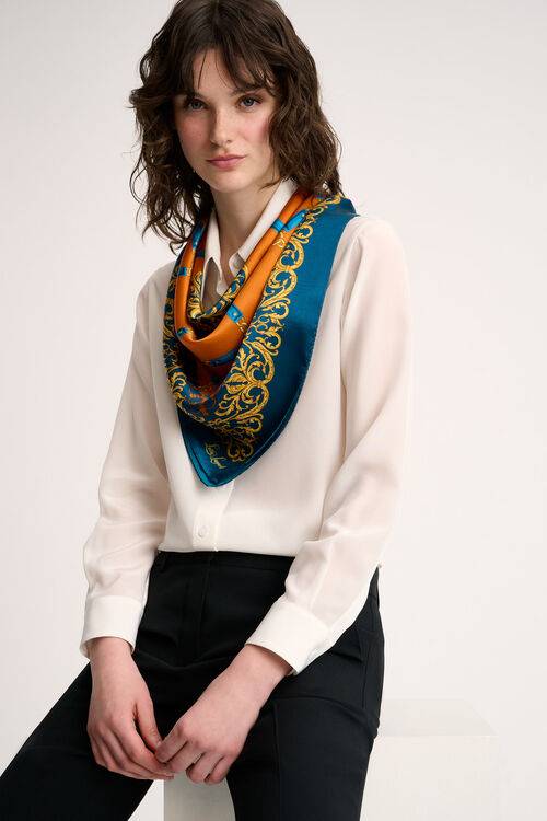 Luisa Spagnoli Recevoir - Foulard in seta Offerta natalizia