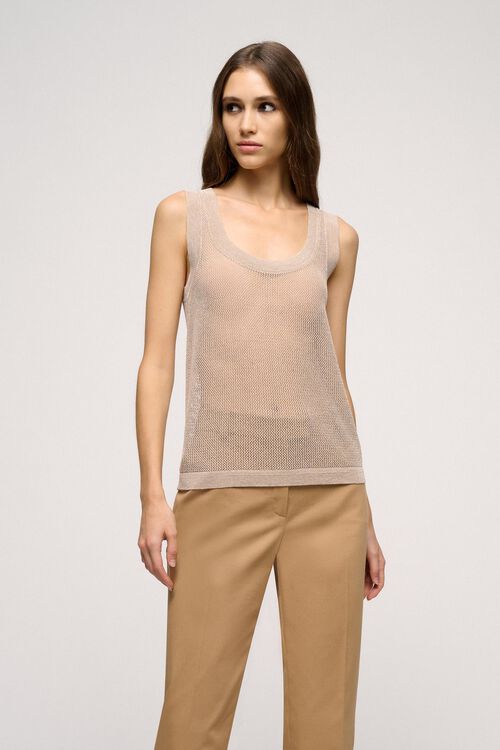 Luisa Spagnoli Cupo - Top in viscosa mesh