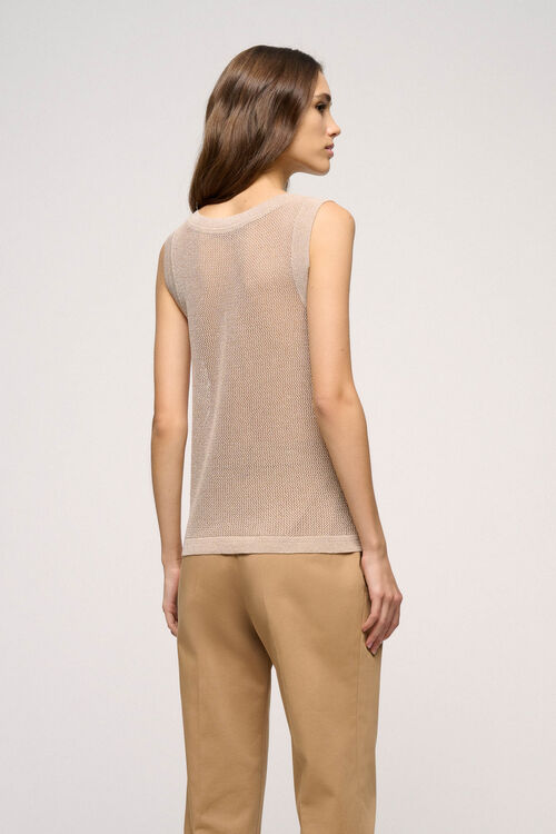 Luisa Spagnoli Cupo - Top in viscosa mesh Fino al 60% di sconto