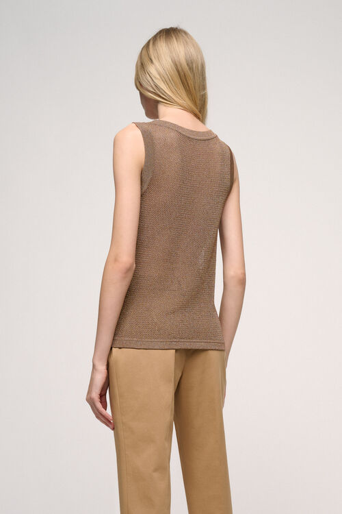 Luisa Spagnoli Cupo - Top in viscosa mesh Fino al 65% di sconto