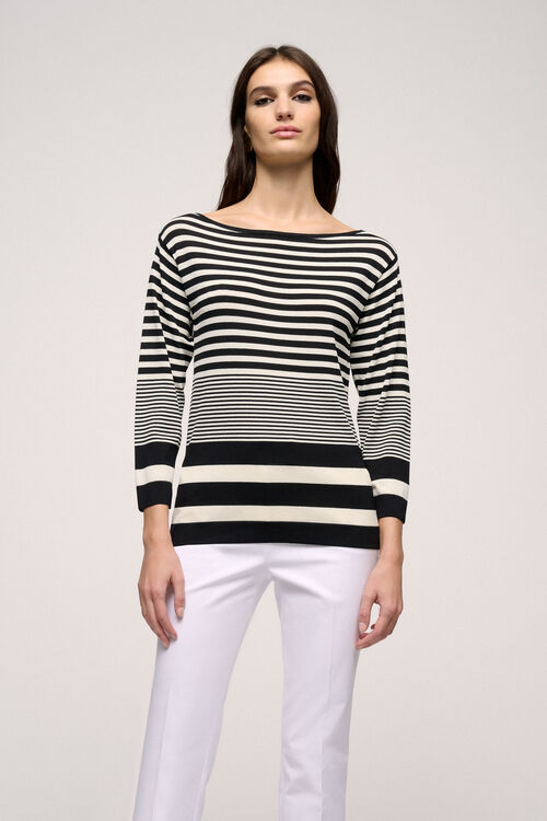 Luisa Spagnoli Corazza - Pullover a righe Qualità