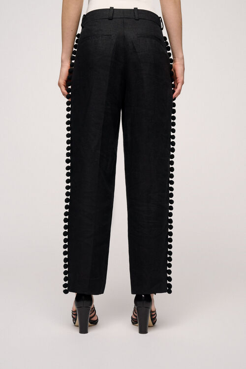 Luisa Spagnoli Amalfi - Pantaloni con pompon - Fashion Show Promozione