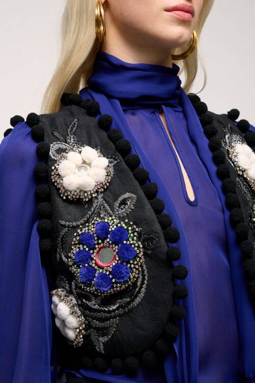 Luisa Spagnoli Vegano - Gilet modello bolero - Fashion Show Spedizione Gratuita