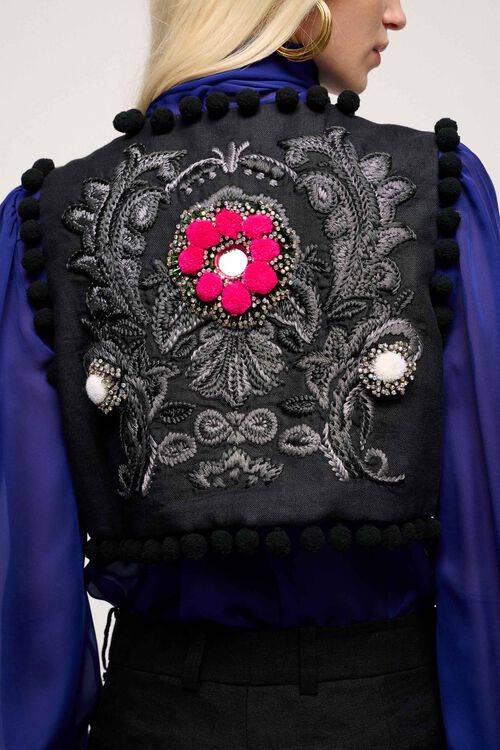 Luisa Spagnoli Vegano - Gilet modello bolero - Fashion Show Spedizione Gratuita