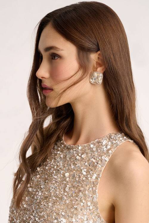 Luisa Spagnoli Nicarco - Orecchini con strass Super Saving Price